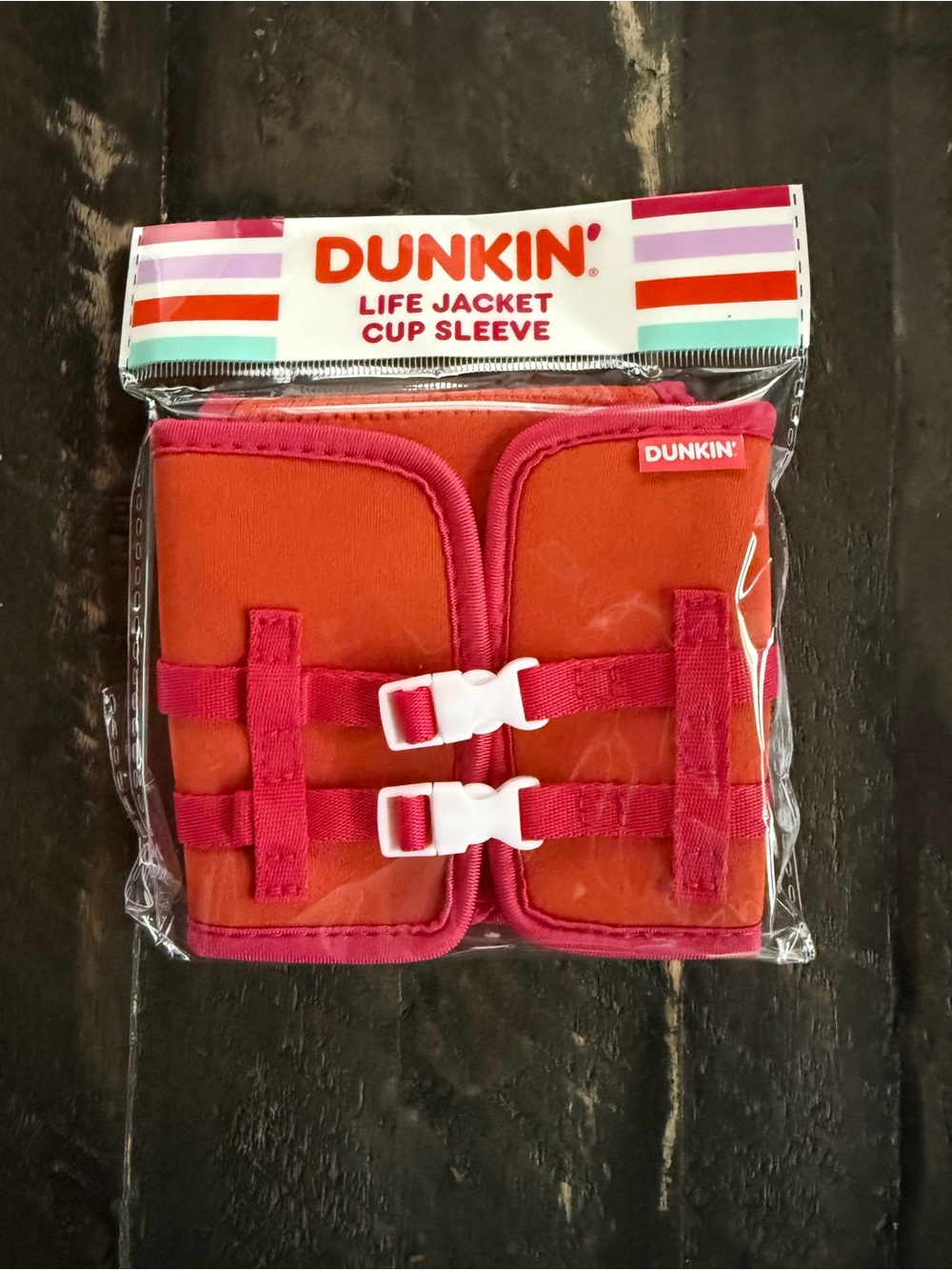 Dunkin Life Jacket Sleeve / Straw Topper